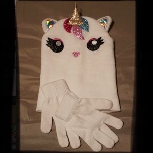 Unicorn Hat w/ Gloves (girls)